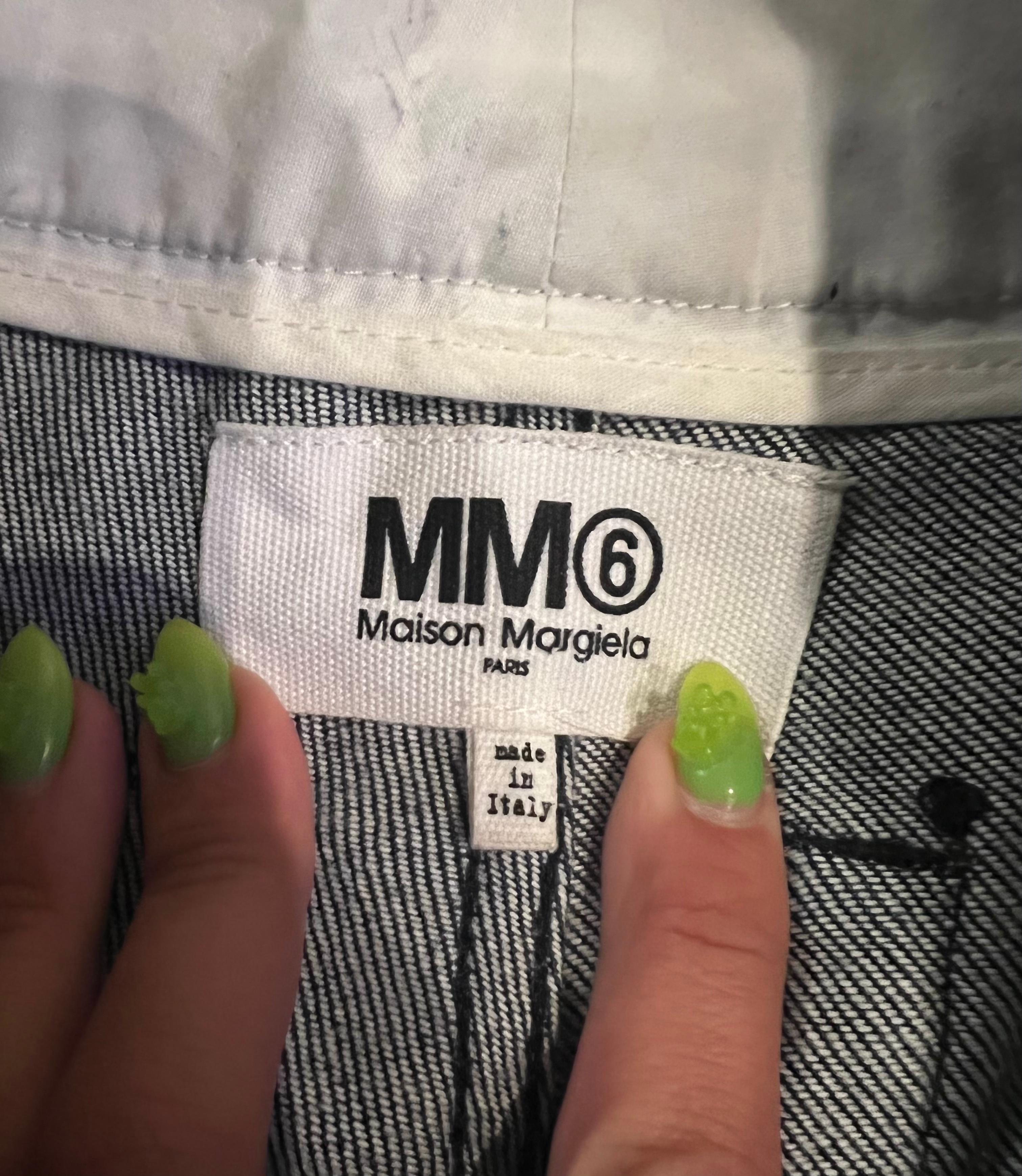 MM6 Maison Margiela Dark Blue Denim Jeans Pants, Size 40 2