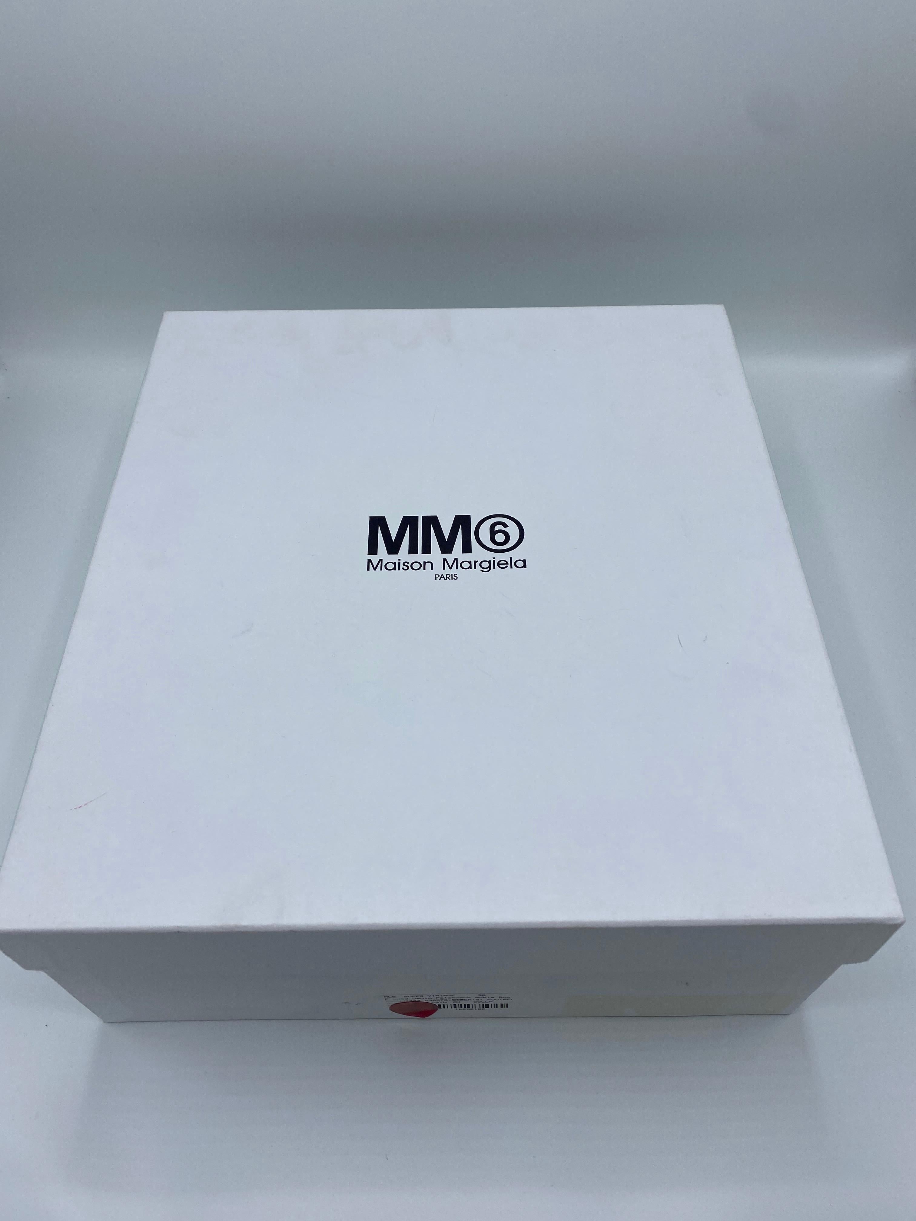 MM6 Maison Margiela Denim-Stiefeletten aus Denim, Größe 38 im Angebot 3