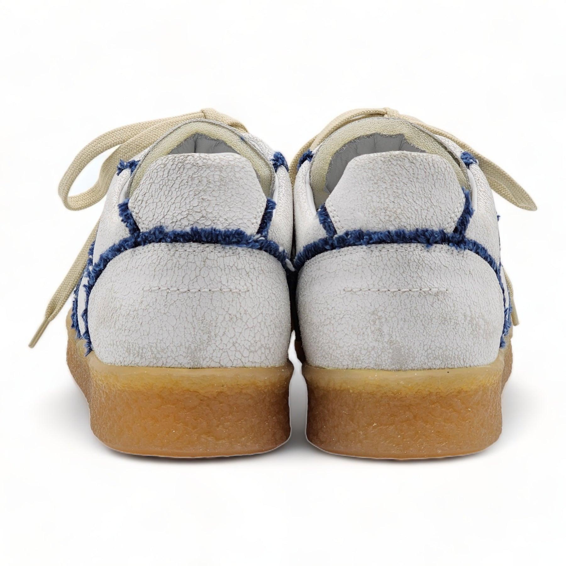 Beige MM6 Maison Margiela Denim Trim Low-Top Sneakers For Sale