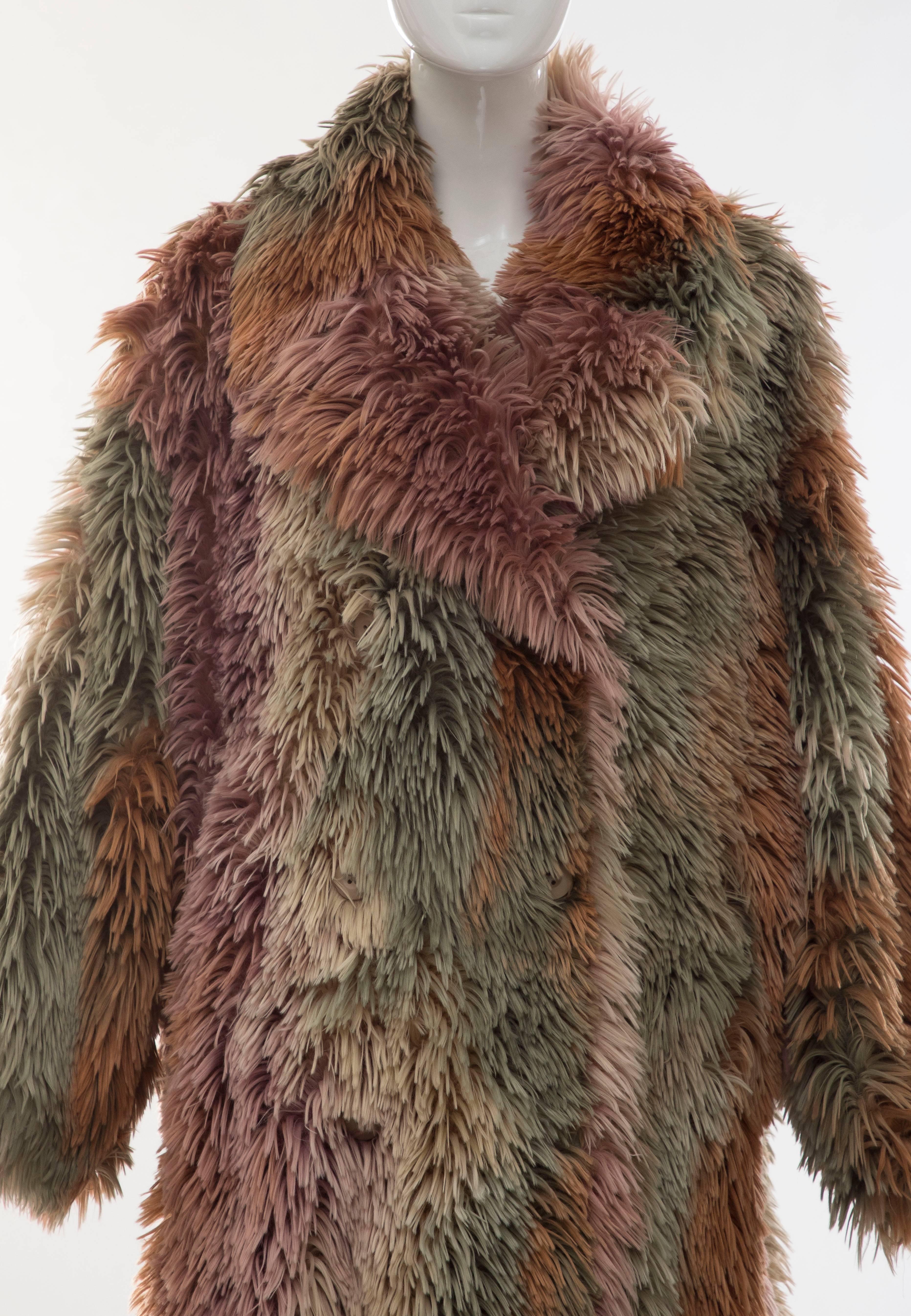 carrie bradshaw faux fur coat