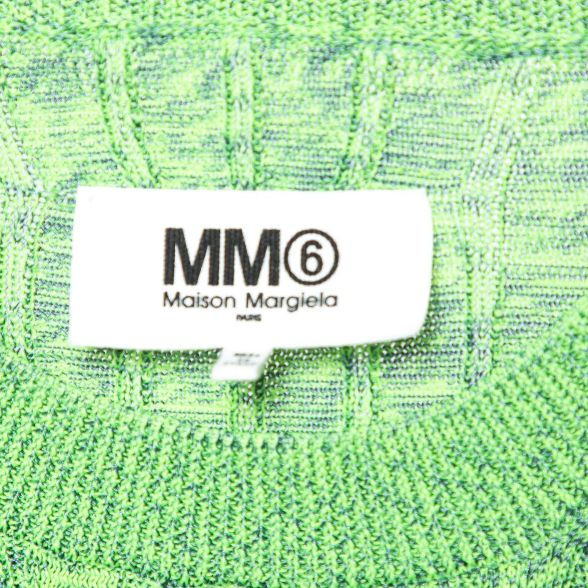 MM6 Maison Margiela Maglione a coste tinto in verde S In condizioni ottime in vendita a Dubai, Al Qouz 2