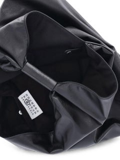 MM6 Maison Margiela Japanese Origami-Inspired Hobo Bag — Black