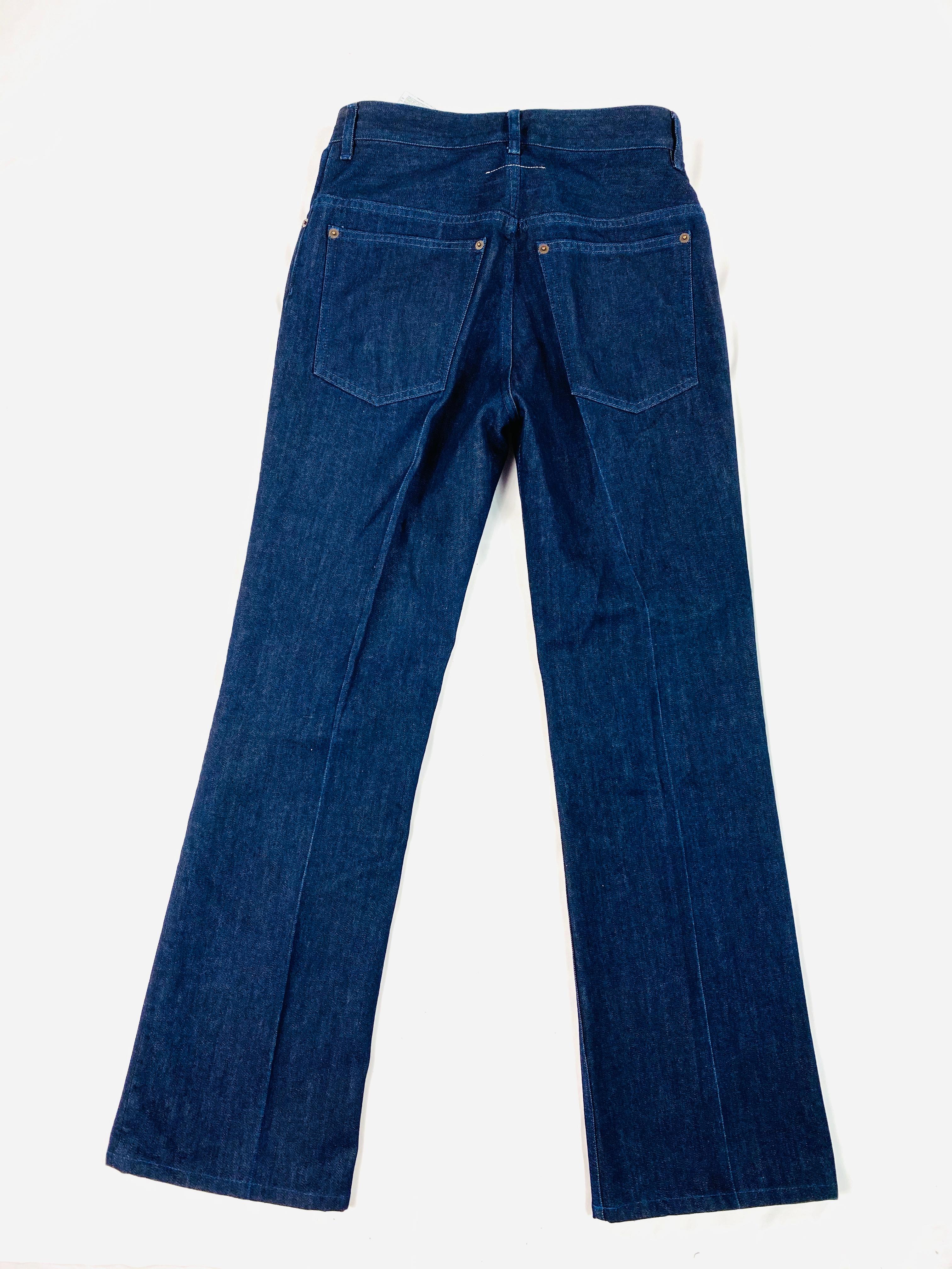 Women's or Men's MM6 Maison Margiela Paris Dark Blue Denim Pants Size 40