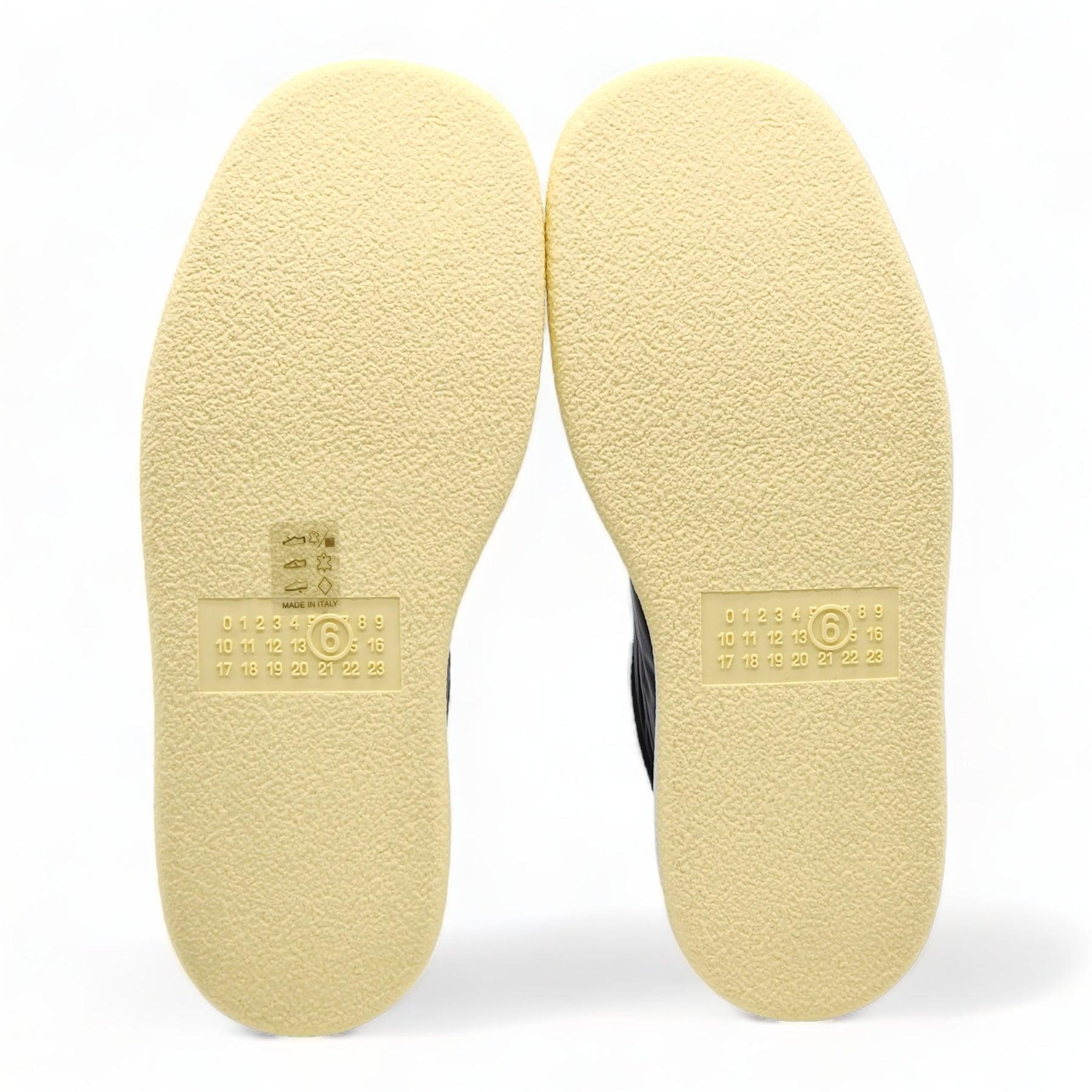 MM6 Maison Margiela Shearling-Lined Low-Top Sneakers In Excellent Condition For Sale In Los Angeles, CA