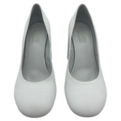 MM6 Maison Margiela White Heel Shoes, Size 38