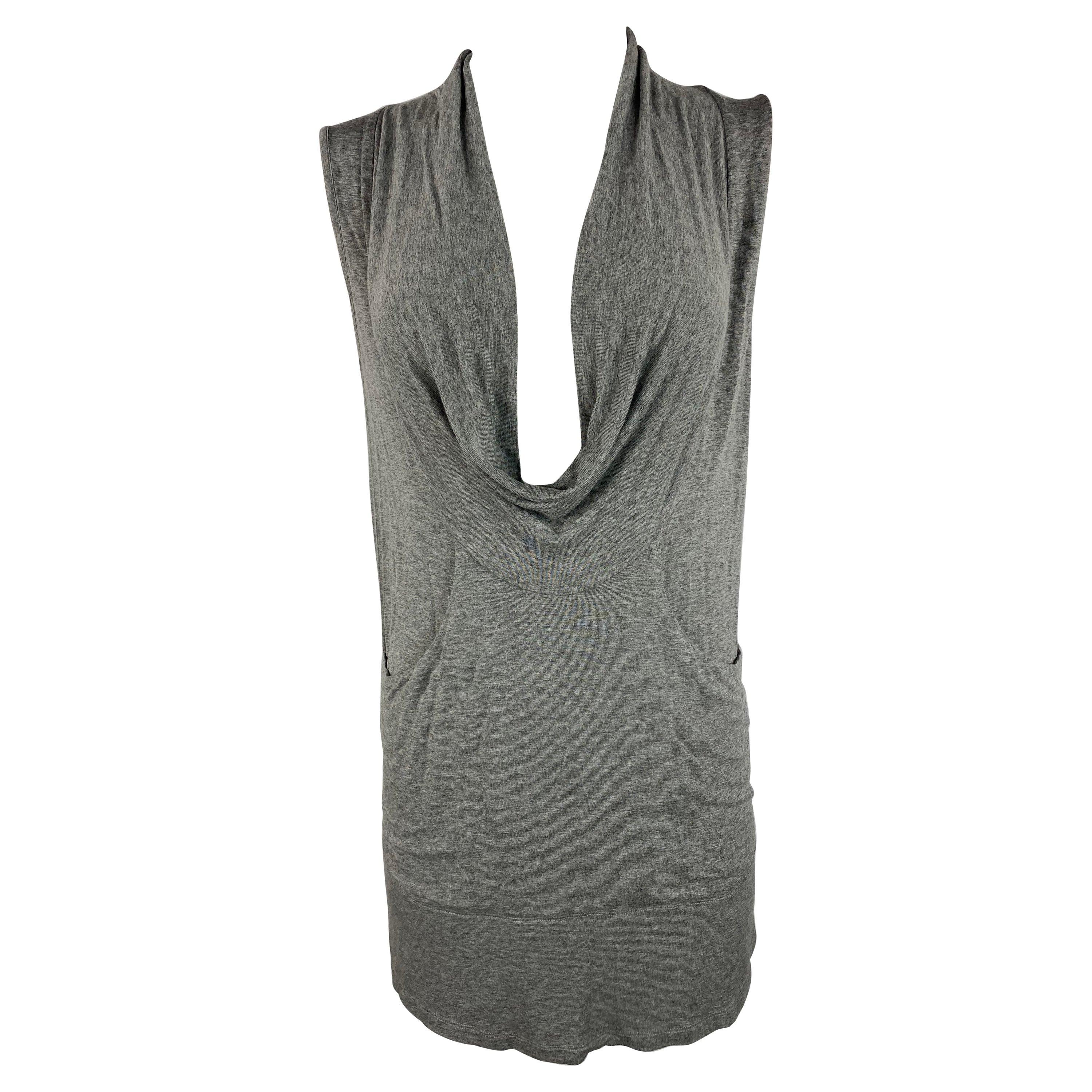 Mini robe grise Maison Martin Margiela MM6, Taille Small