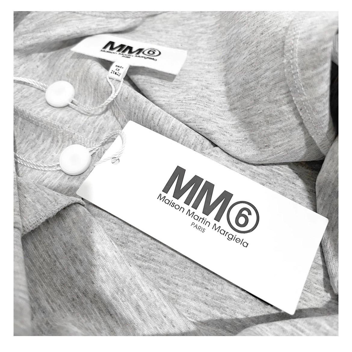 Gray MM6 Maison Martin Margiela Jersey Dress W/ Belt SS2014