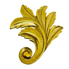 MMA 1993 signiert vintage vergoldete Designer Bleibrosche