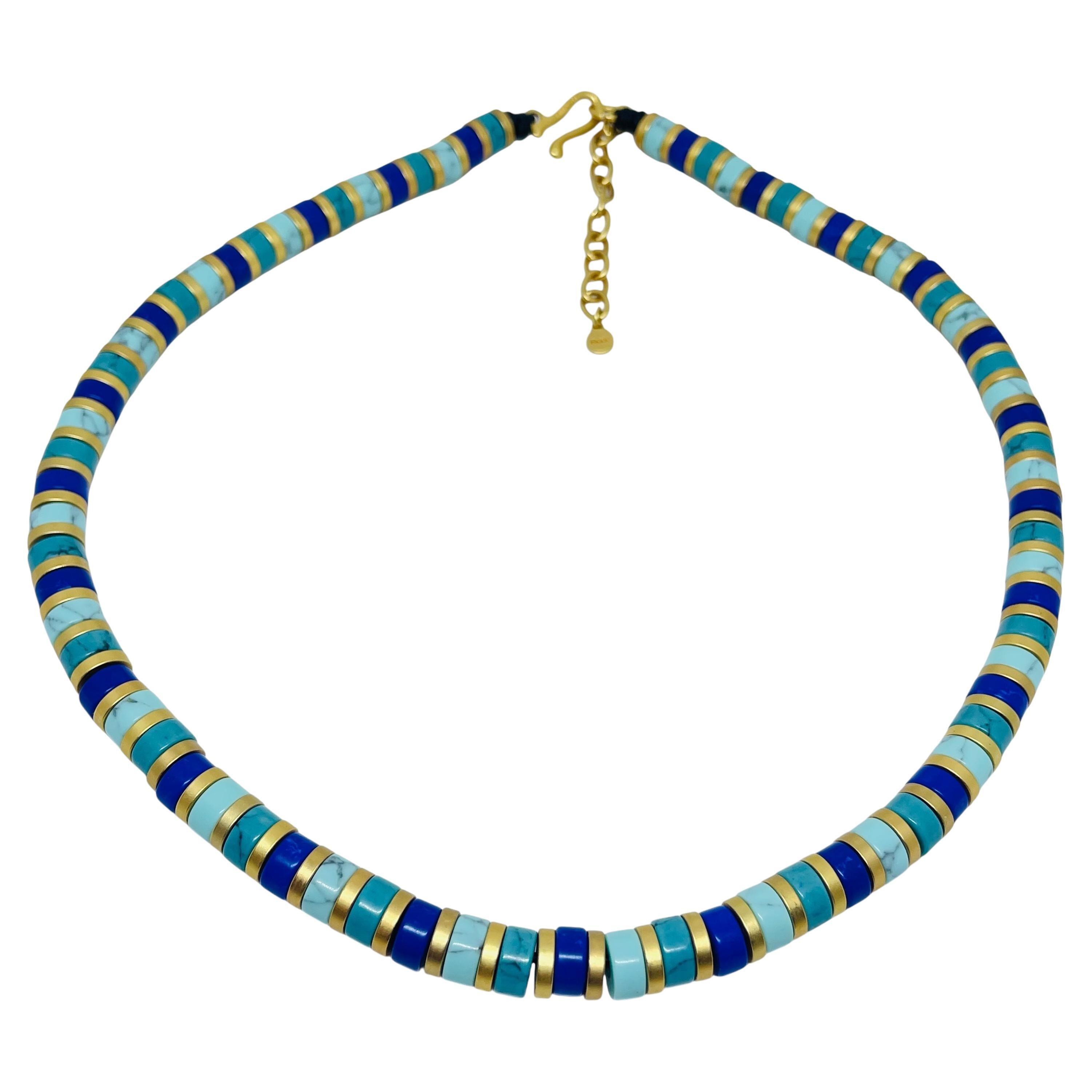 MMA Egyptian revival gold turquoise lapis necklace Metropolitan Museum of ART
