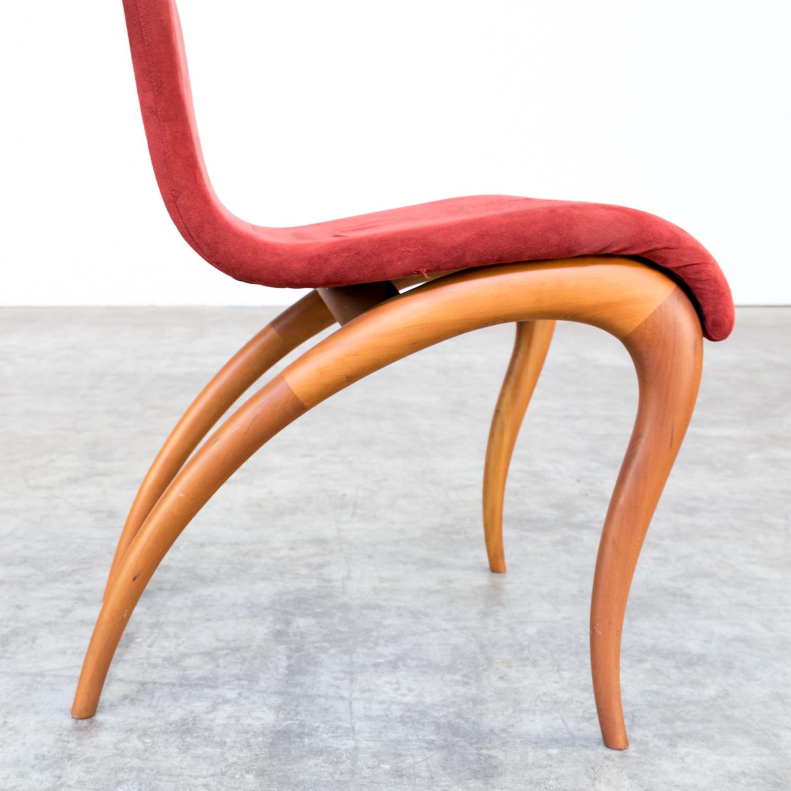 M.Marconato & T. Zappa ‘Retro’ Dining Chair for Porada Set of 6 For Sale 4