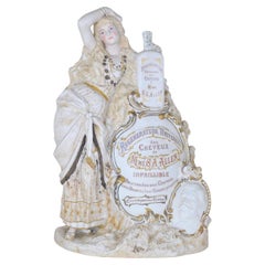 Mme Allen, Hair Regenerator Advertisement, Biscuit, Late 19th Century