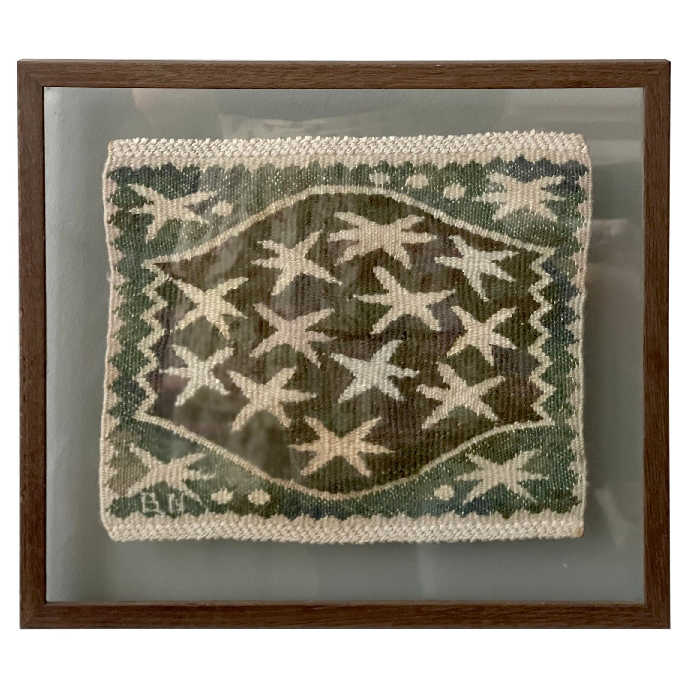 MMF - Marta Maas-Fjetterström, Barbro Nilsson, Framed Hand Woven Tapestry