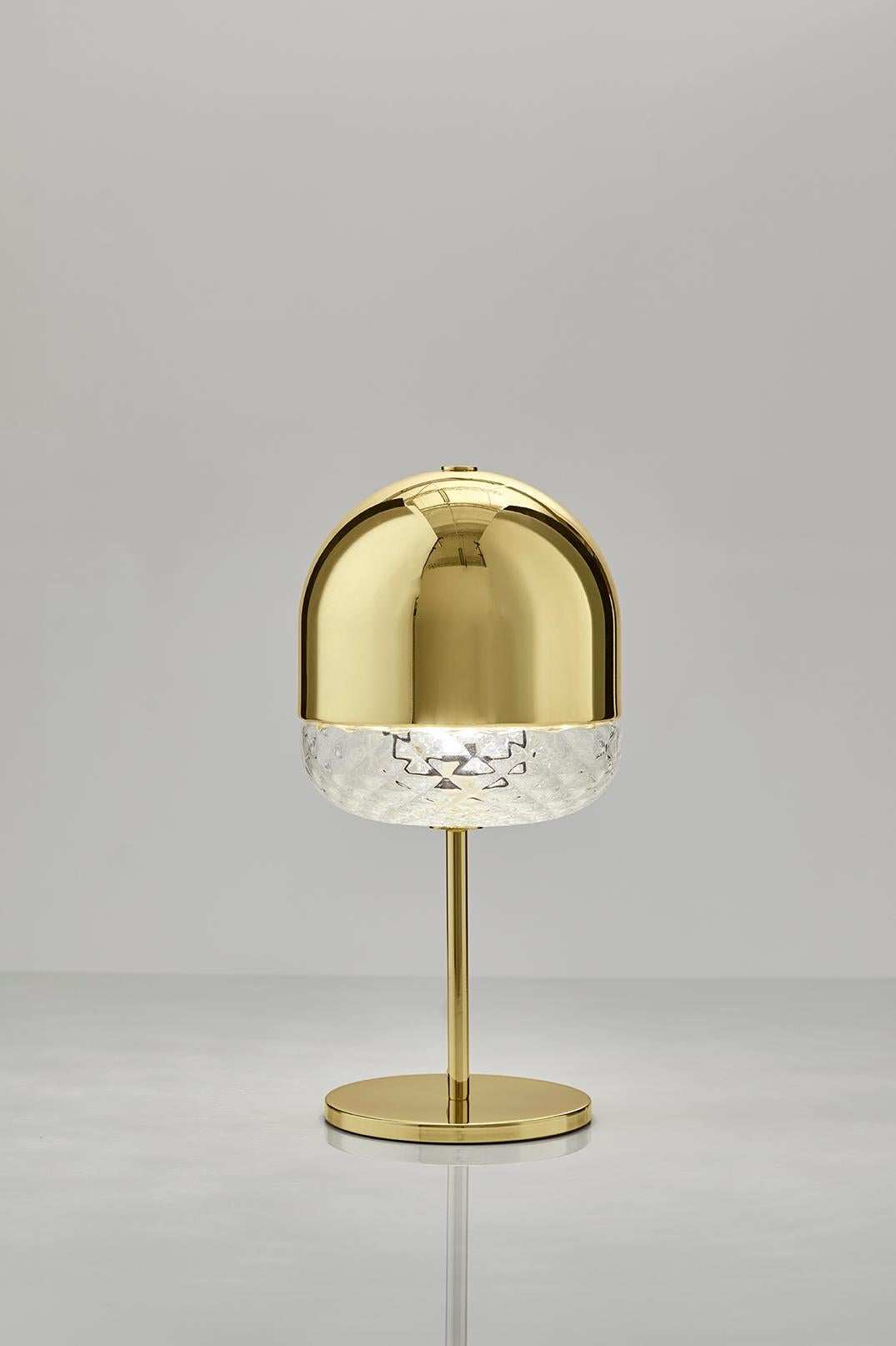 MMM Balloton Table Lamp by MM Lampadari
Dimensions: D 24 x W 21 x H 53 cm.
Materials: Metal and Murano glass.

Different finishes are available. All our lamps can be wired according to each country. If sold to the USA it will be wired for the USA