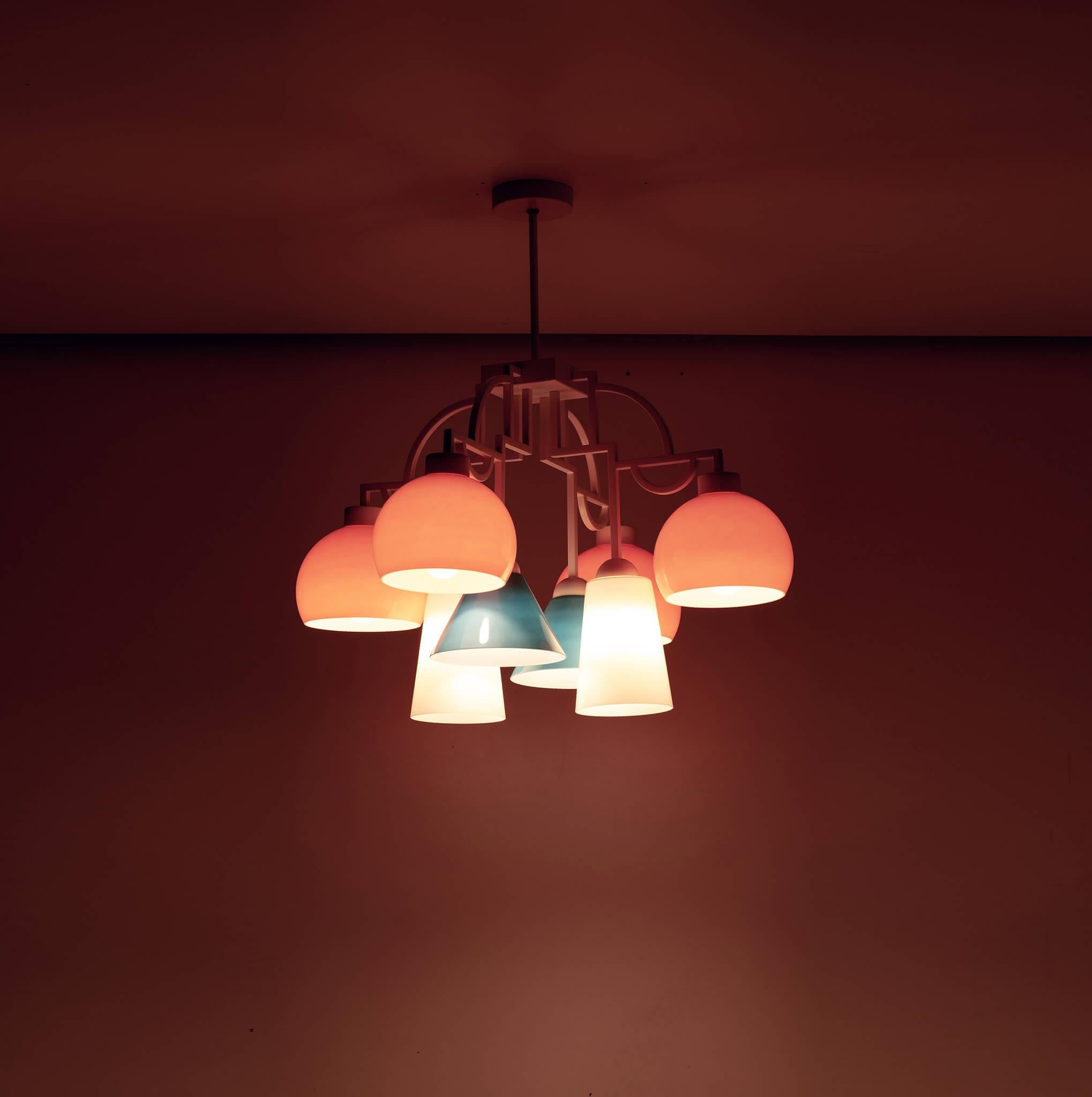 Italian MMM MYA Pop 8 Pendant Lamp by MM Lampadari For Sale