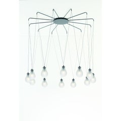 MMM Rain 12 Frosted Glass Pendant Lamp by MM Lampadari