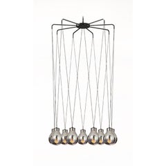MMM Rain 9 Frosted Glass Pendant Lamp by MM Lampadari