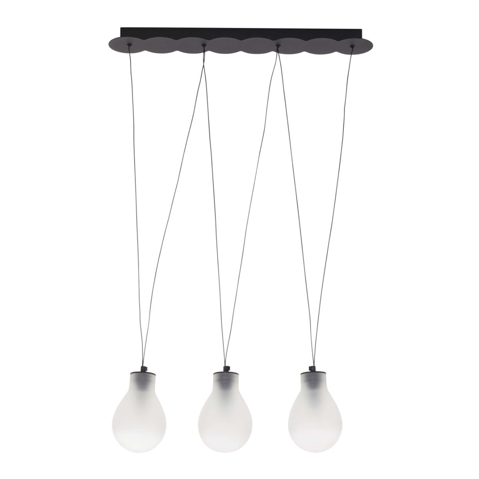 MMM Rain B3 Pendelleuchte aus mattiertem Glas von MM Lampadari
