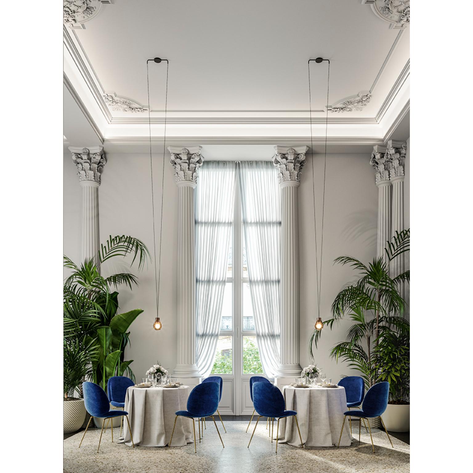 MMM Rain Lámpara Colgante de Cristal Esmerilado by MM Lampadari Posmoderno en venta