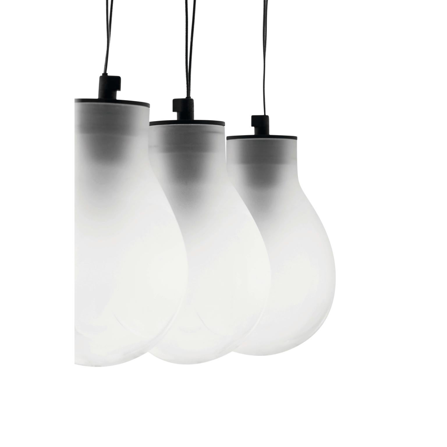 MMM Rain Lámpara Colgante de Cristal Esmerilado by MM Lampadari en Nuevo estado para la venta en Geneve, CH