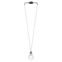 Lampe suspendue MMM en verre dépoli par MM Lampadari