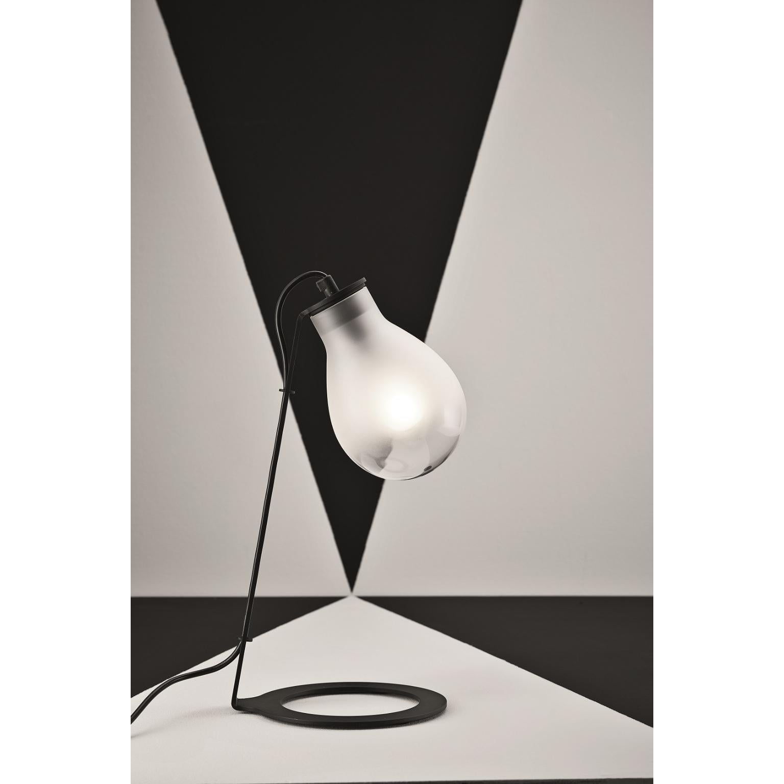 Post-Modern MMM Rain Frosted Glass Table Lamp by MM Lampadari For Sale