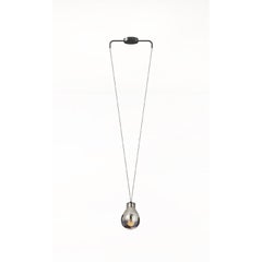 MMM Rain Fumè Metallic Glass Pendant Lamp by MM Lampadari