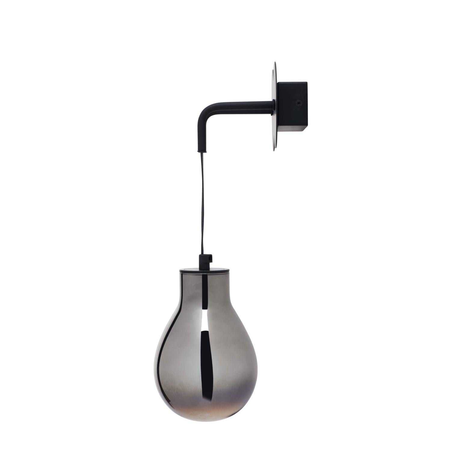 italien MMM Rain Fumè Applique en verre métallisé MM Lampadari en vente