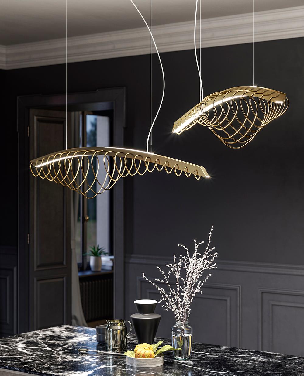 Postmoderno Lampada a sospensione MMM Whale White di MM Lampadari in vendita