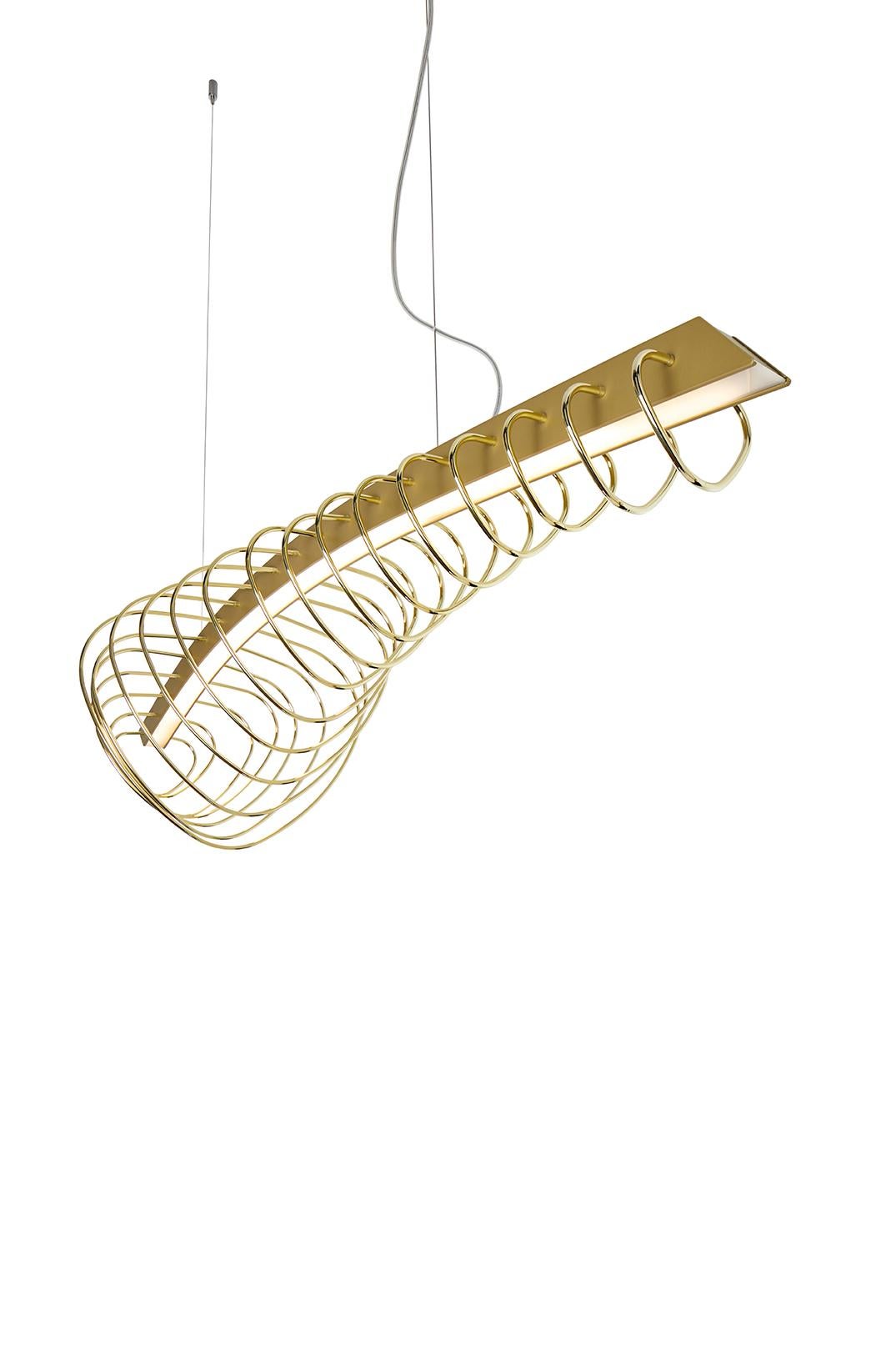 Metallo Lampada a sospensione MMM Whale White di MM Lampadari in vendita