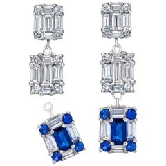 Sapphire Drop Earrings