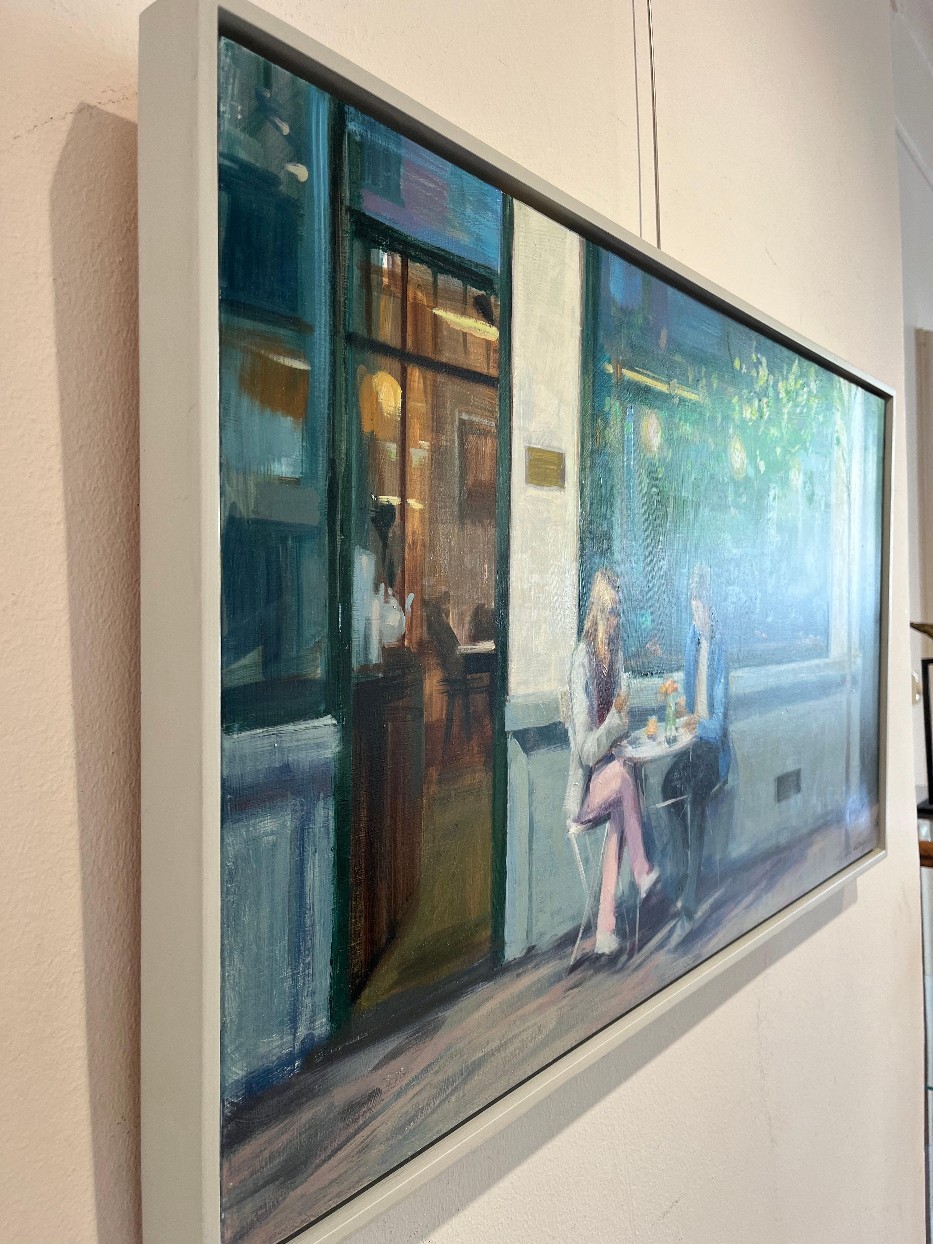 The Spanish artist Mònica Castanys is inspired by everyday scenes. Moments, femininity and light are the basis of her paintings. Her color palette is reminiscent of the Impressionist, but with an expressive touch and her gaze is mainly focused on
