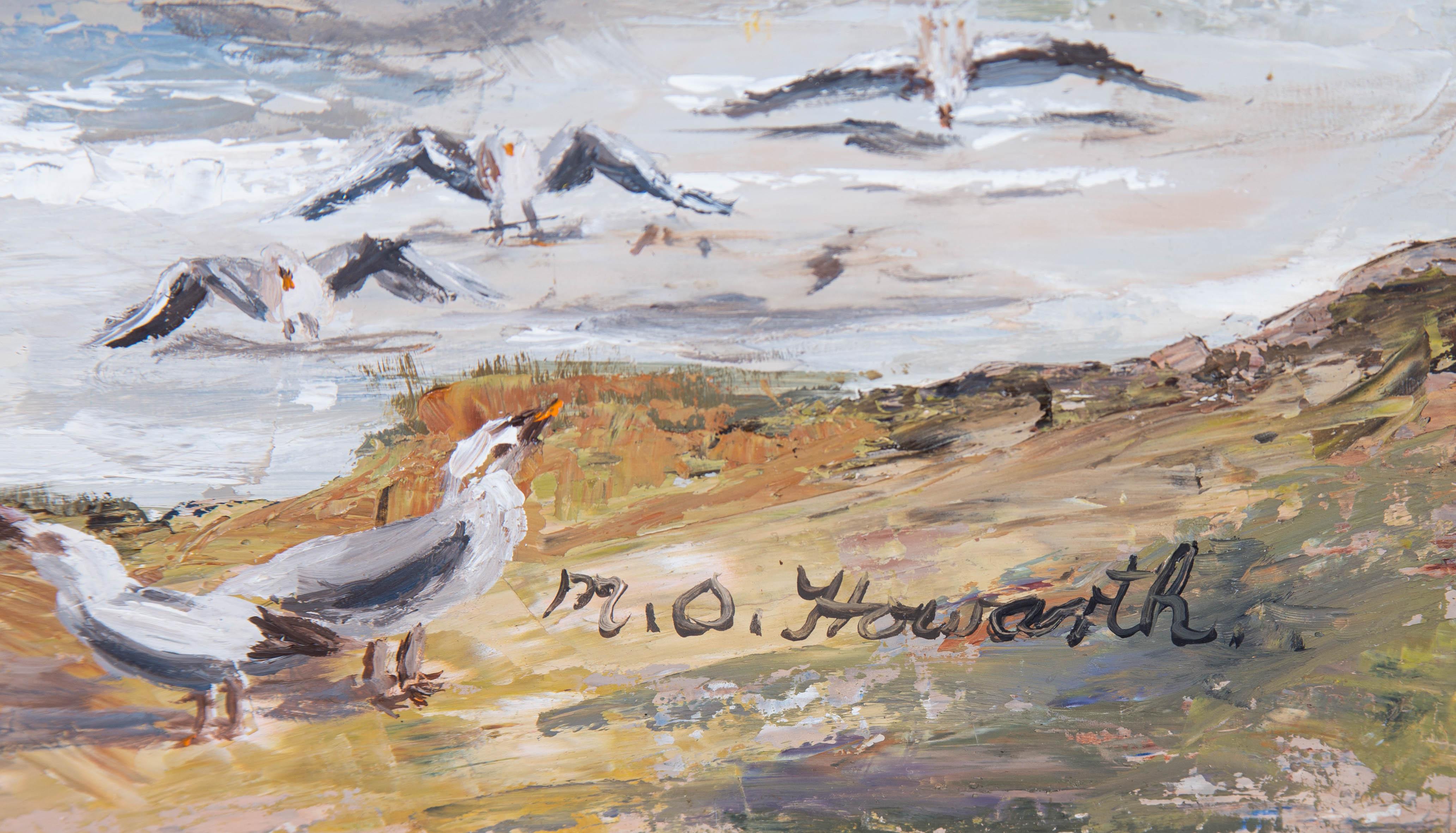 M.O. Howarth - 20th Century Oil, Flying Seagulls For Sale 2