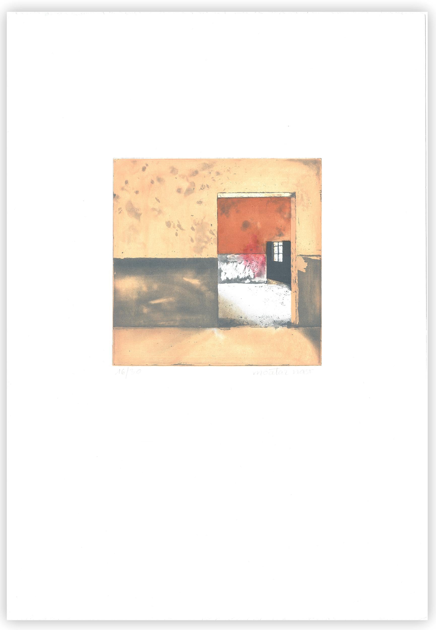 Moataz Nasr Abstract Print – TBT, 2015 Radierung und Spit-bite auf Fabriano Rosaspina-Papier. Auflage von 30 Stück 