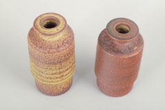 Mobach Ceramics, the Netherlands. Two stoneware vases, mid-20th century.