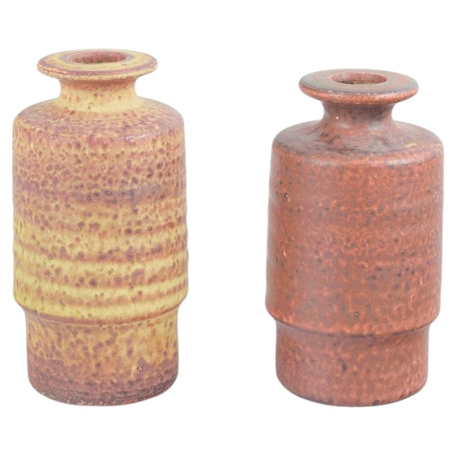 Mobach Ceramics, the Netherlands. Two stoneware vases, mid-20th century. For Sale