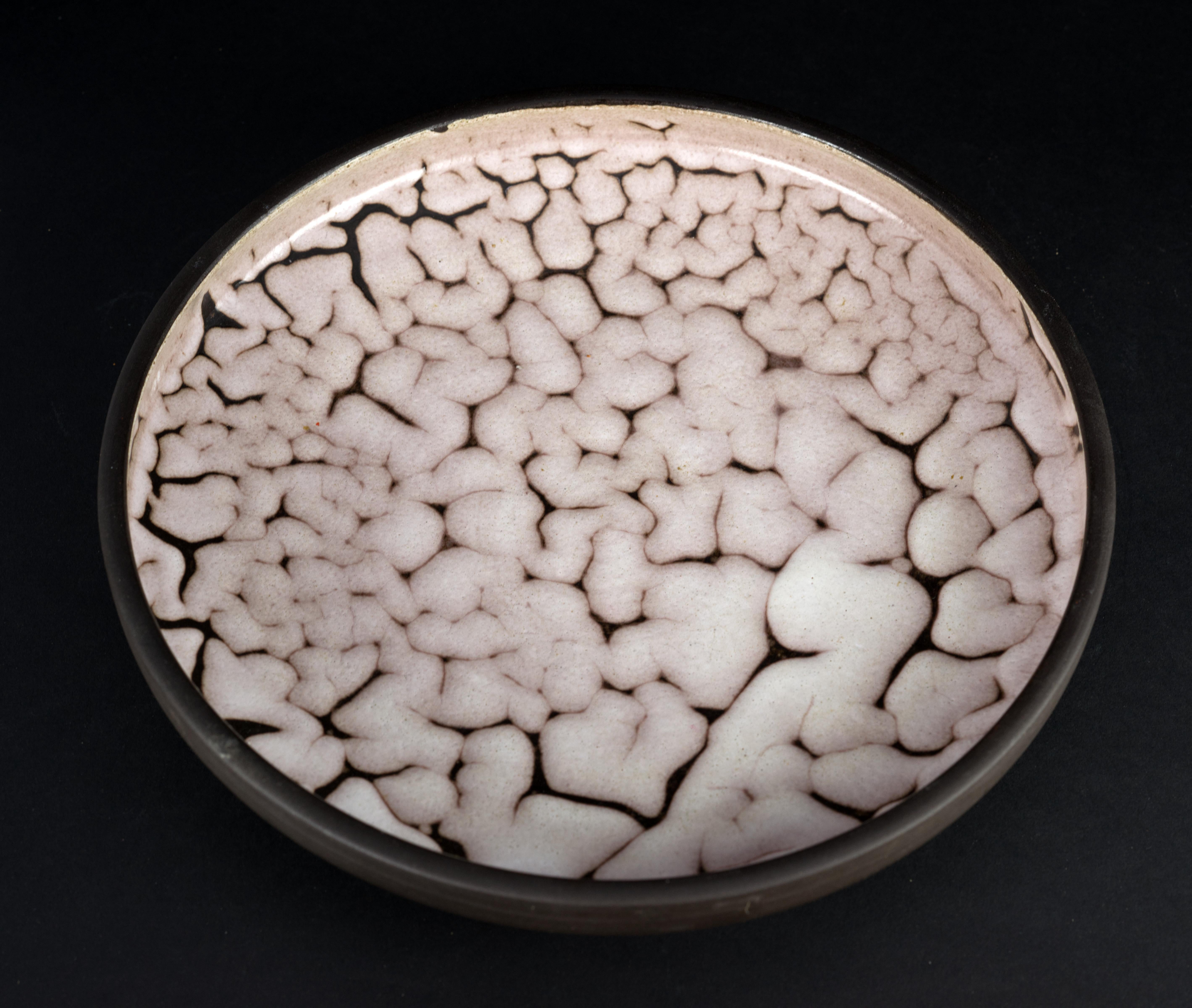Mobach Utrecht Fat Lava-Schale, Mid-Century Modern, Netherland-Keramik (Moderne der Mitte des Jahrhunderts) im Angebot