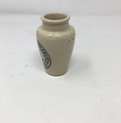Mobberley Creamery Pure Rich Cream Blue Transfer Ironstone Jar