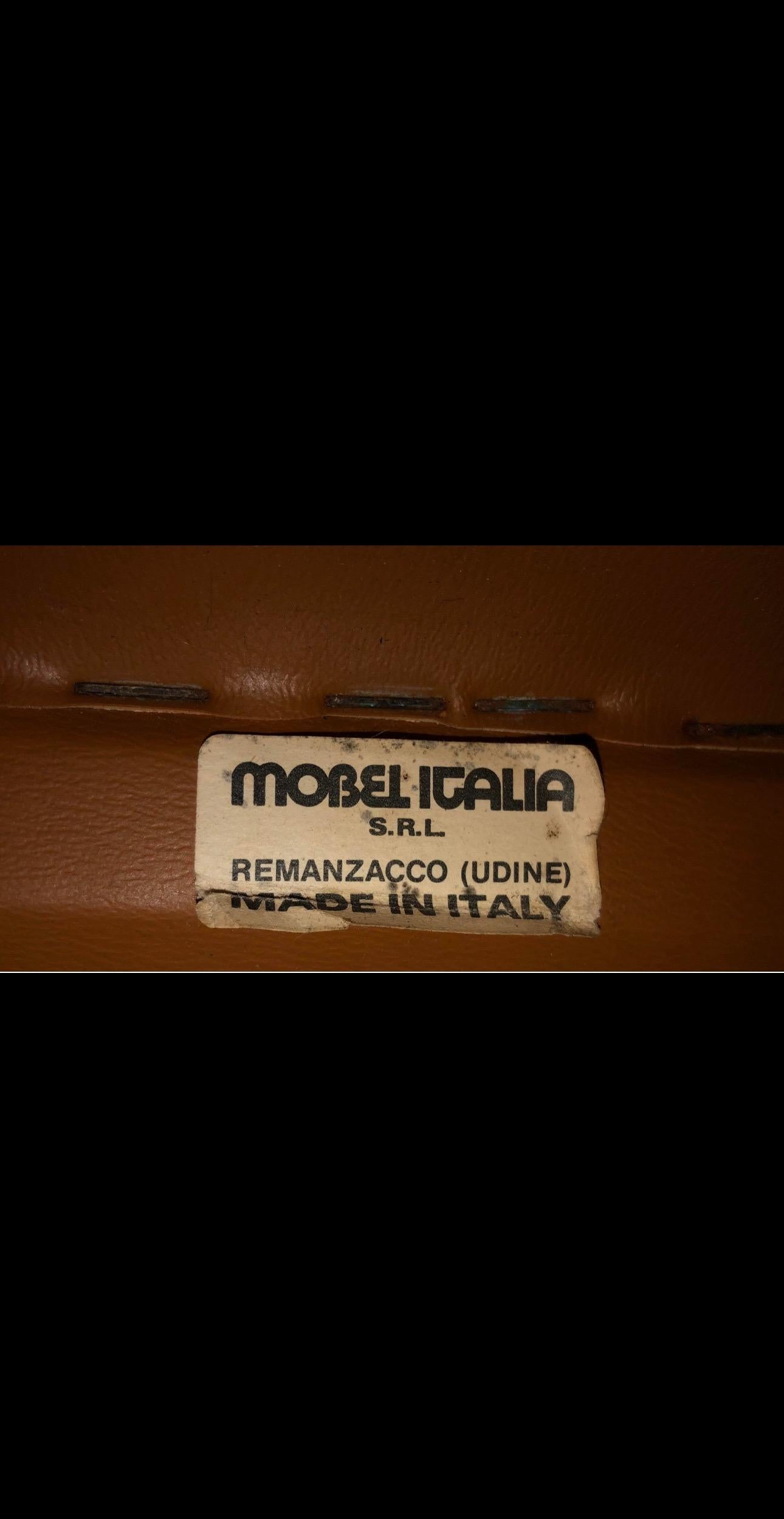 Sedie da pranzo a sbalzo in cromo di Mobel Italia in COM / COL per Stendig in vendita 10
