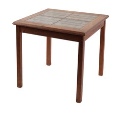 Mobelfabrikken Toften Teak End Table with Tile Top