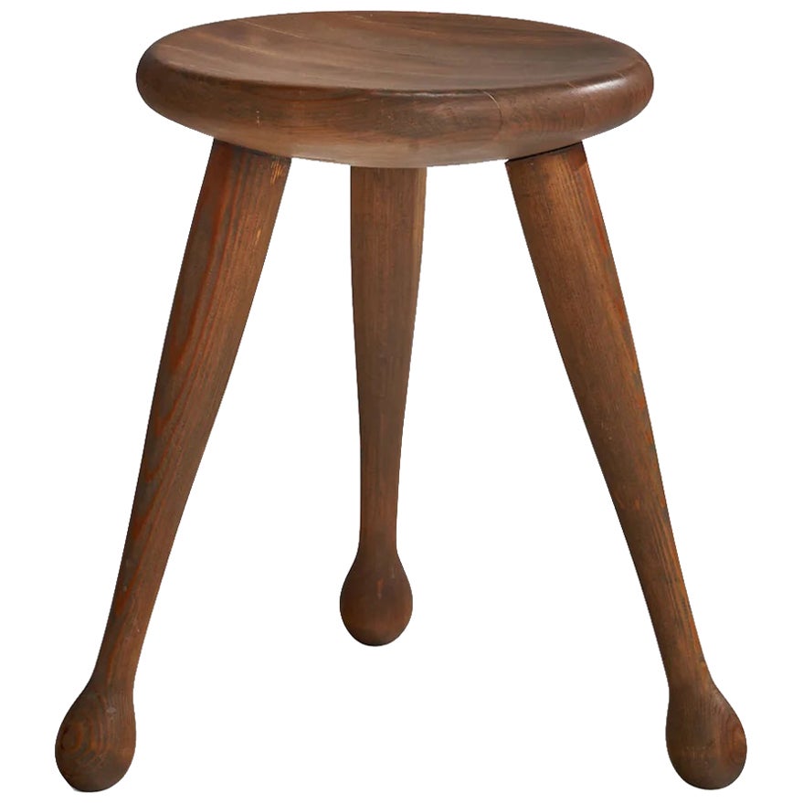 Möbelkompaniet Ahl & Wahlén, Hocker, Kiefer, Schweden, 1960er Jahre im Angebot