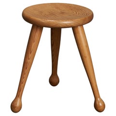 Möbelkompaniet Ahl & Wallén, Hocker, Kiefer, Schweden, 1950er Jahre