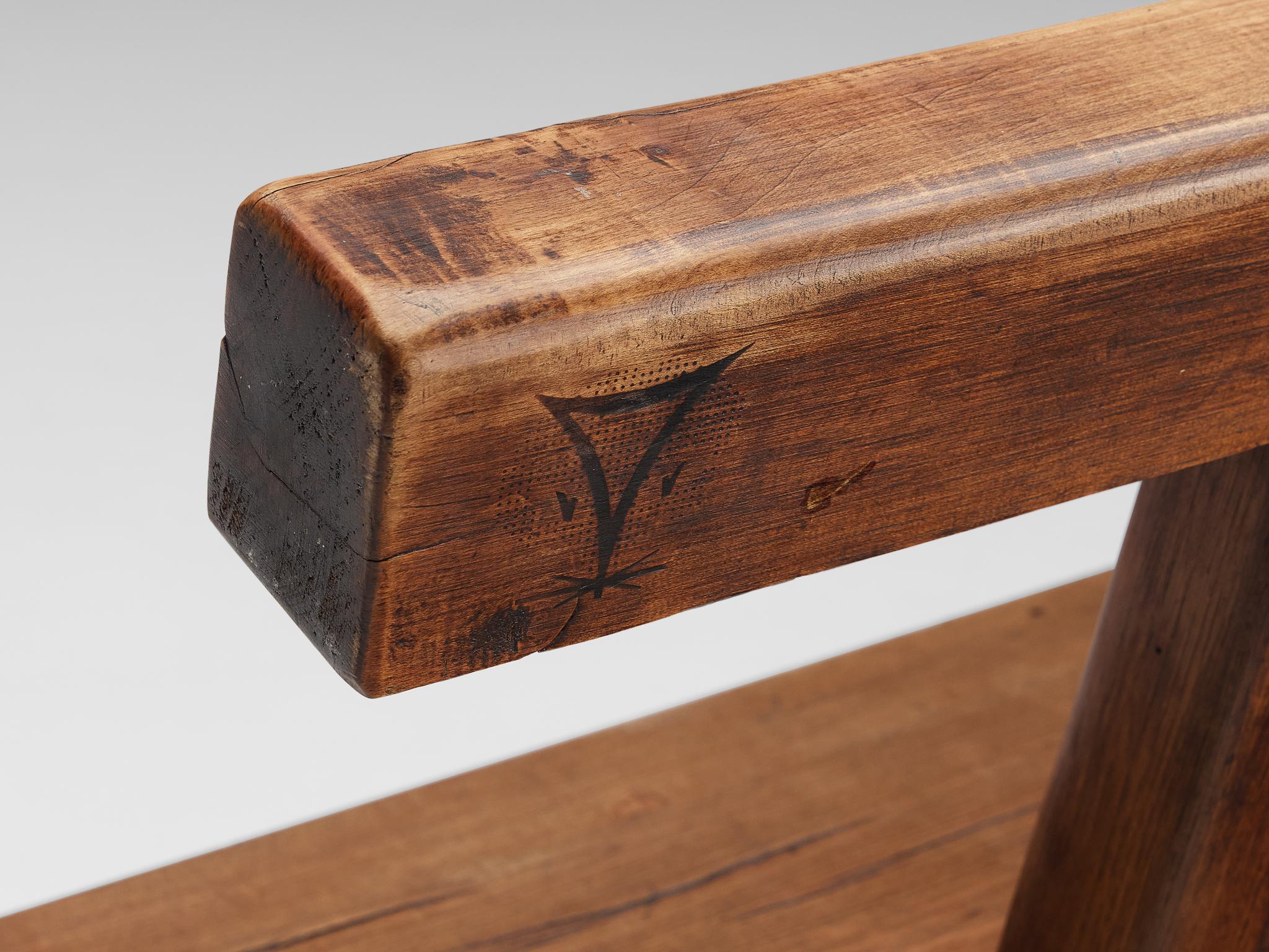Panche brutaliste Mobichalet in Oak in vendita 3