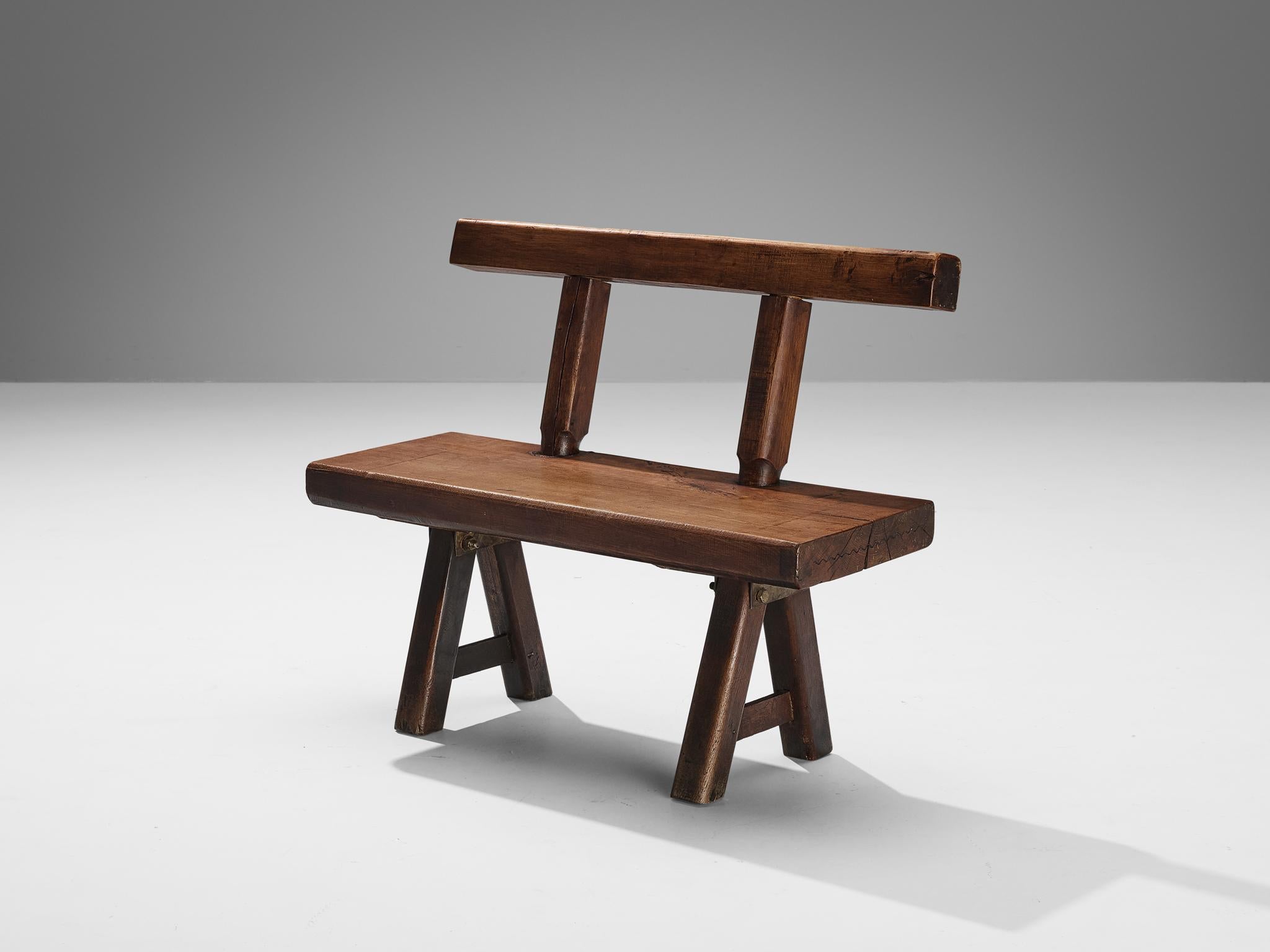 Belga Panche brutaliste Mobichalet in Oak in vendita
