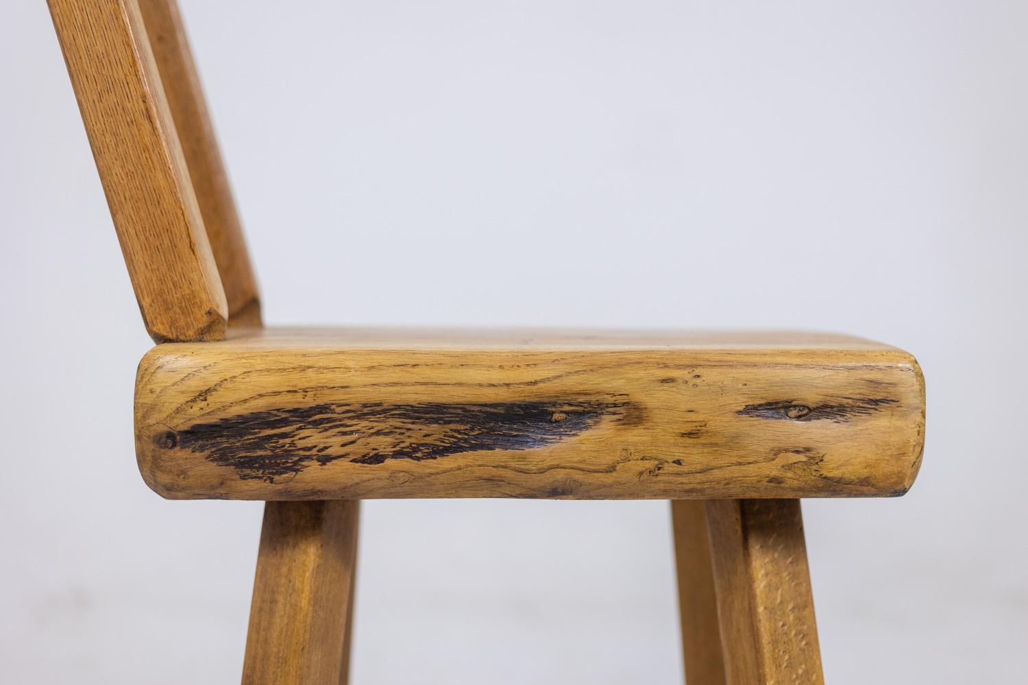 Mobichalet. Ensemble de 10 chaises de style brutaliste. 1960′. LS53302207J en vente 3