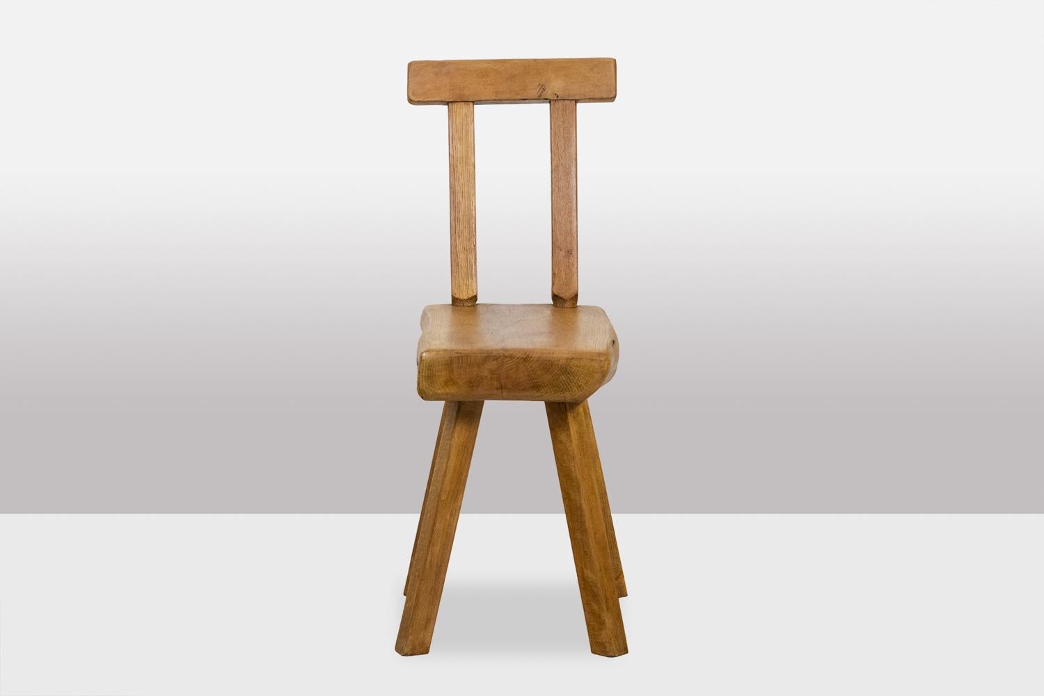 Brutalisme Mobichalet. Ensemble de 10 chaises de style brutaliste. 1960′. LS53302207J en vente