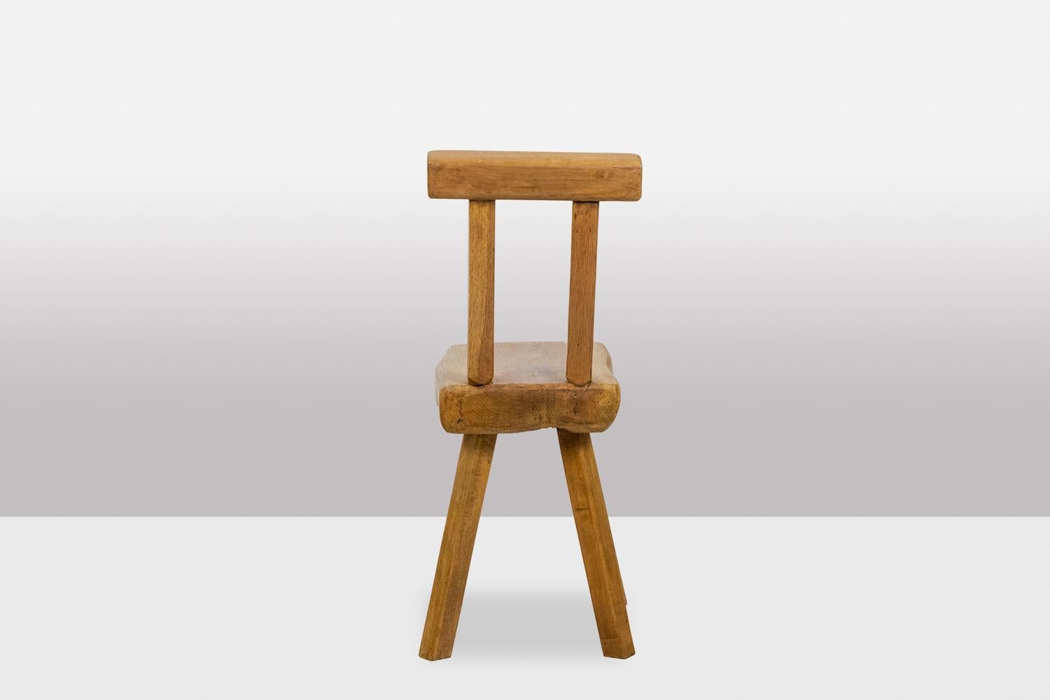 Milieu du XXe siècle Mobichalet. Ensemble de 10 chaises de style brutaliste. 1960′. LS53302207J en vente