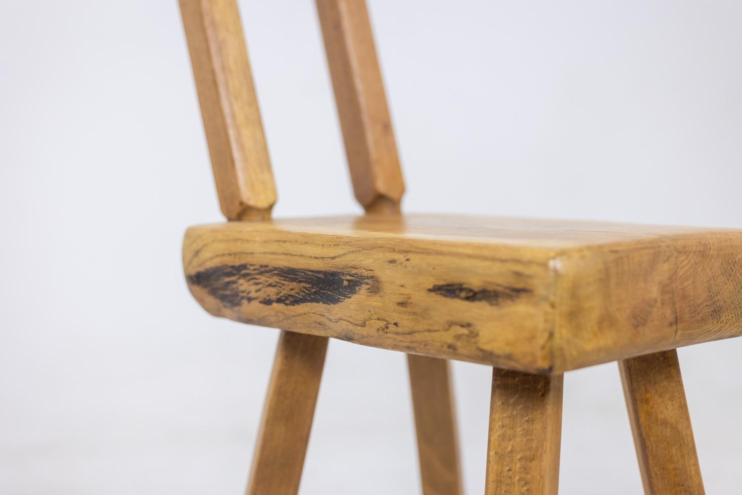 Mobichalet. Ensemble de 10 chaises de style brutaliste. 1960′. LS53302207J en vente 2