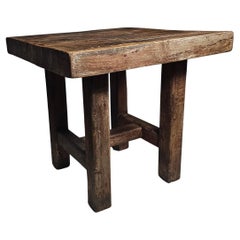 Mobichalet isla/mesa de cocina de roble macizo, Bélgica, años 50