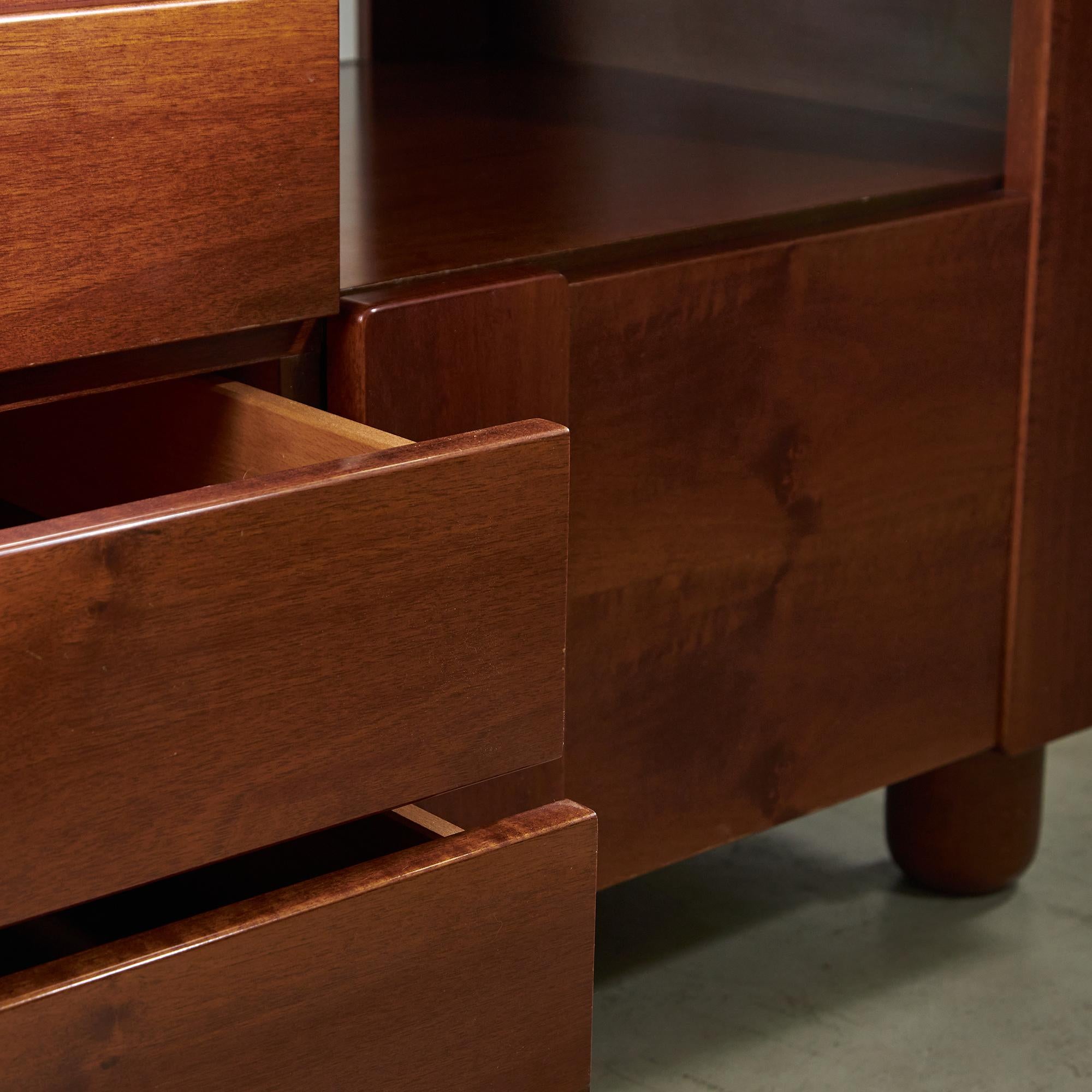 Mobil Girgi Credenza in noce con cassetti, anni '70 in vendita 1