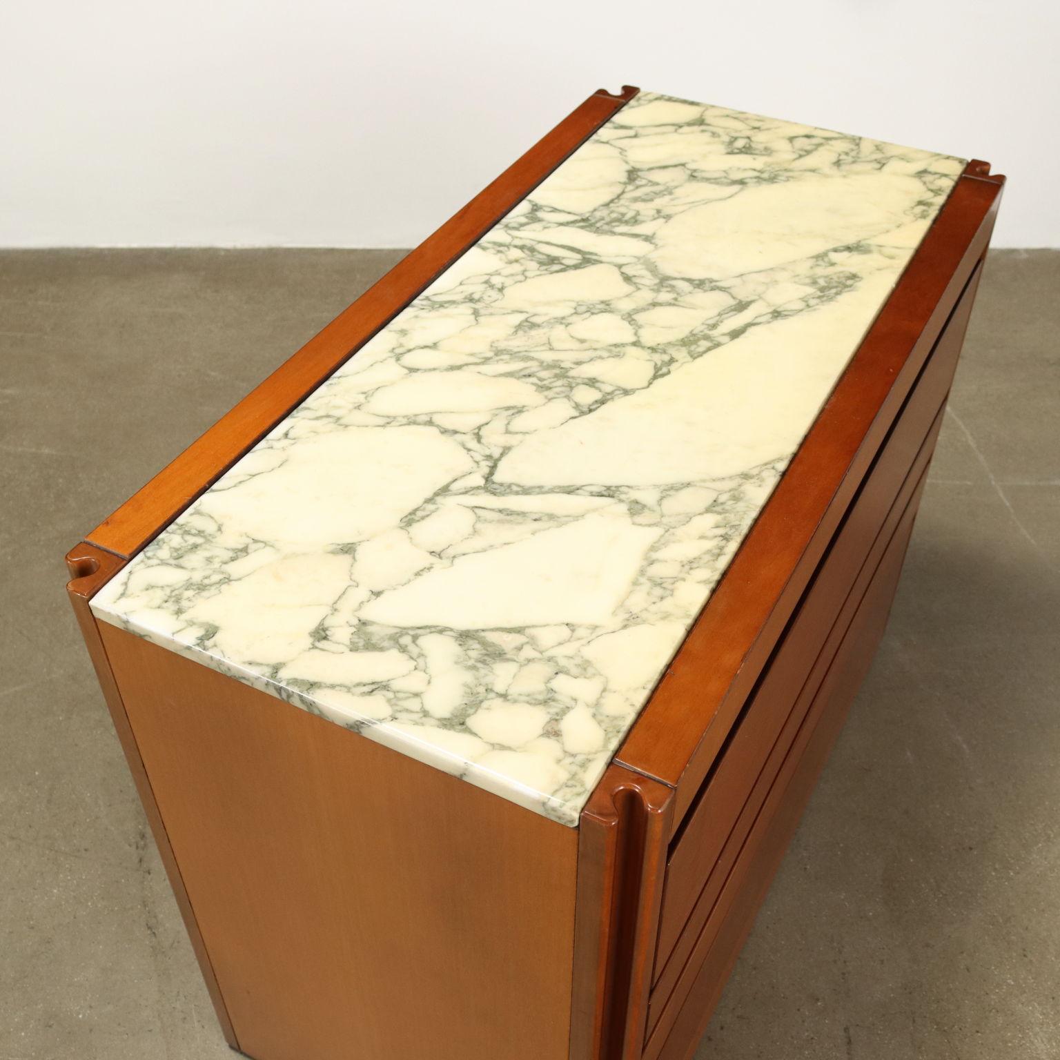 4D-Schubladenschrank von Angelo Mangiarotti für Molteni, 1980er Jahre (Furnier) im Angebot